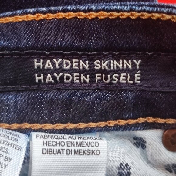Lucky Brand Jeans Hayden skinny ankle indigo blue women's size 00 / 24 - Picture 8 of 12